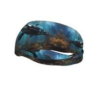 Versatile Sports Sweatband YYHWHJDE Huge killer whales Prints - Stretchable and Moisture-Wicking Headband for Yoga,Fitness