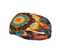Versatile Sports Sweatband YYHWHJDE Kaleidoscope Mandala Prints - Stretchable and Moisture-Wicking Headband for Yoga,Fitness