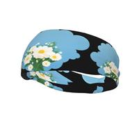 Versatile Sports Sweatband YYHWHJDE Little clouds in the bouquet Pattern - Stretchable and Moisture-Wicking Headband for Yoga,Fitness