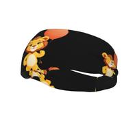 Versatile Sports Sweatband YYHWHJDE Little lion holding a big balloon Pattern - Stretchable and Moisture-Wicking Headband for Yoga,Fitness