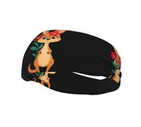 Versatile Sports Sweatband YYHWHJDE Little red flower and kangaroo Prints - Stretchable and Moisture-Wicking Headband for Yoga,Fitness