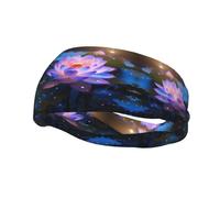Versatile Sports Sweatband YYHWHJDE Lotus Flower Pattern - Stretchable and Moisture-Wicking Headband for Yoga,Fitness
