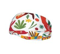 Versatile Sports Sweatband YYHWHJDE Mexican Otomi Animals Pattern - Stretchable and Moisture-Wicking Headband for Yoga,Fitness