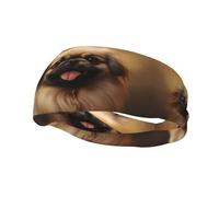 Versatile Sports Sweatband YYHWHJDE Pekingese Dog Prints - Stretchable and Moisture-Wicking Headband for Yoga,Fitness