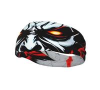 Versatile Sports Sweatband YYHWHJDE Red and Black Evil Ghost Pattern - Stretchable and Moisture-Wicking Headband for Yoga,Fitness