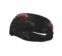 Versatile Sports Sweatband YYHWHJDE Rose in the thorns Prints - Stretchable and Moisture-Wicking Headband for Yoga,Fitness