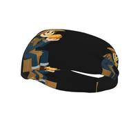 Versatile Sports Sweatband YYHWHJDE Scarecrow eating bread Pattern - Stretchable and Moisture-Wicking Headband for Yoga,Fitness