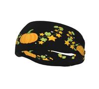 Versatile Sports Sweatband YYHWHJDE Stars on the Pumpkin Vine Pattern - Stretchable and Moisture-Wicking Headband for Yoga,Fitness