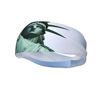 Versatile Sports Sweatband YYHWHJDE Statue of Liberty in NYC Pattern - Stretchable and Moisture-Wicking Headband for Yoga,Fitness