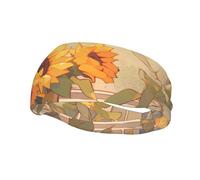 Versatile Sports Sweatband YYHWHJDE Sunflowers under the windowsill Pattern - Stretchable and Moisture-Wicking Headband for Yoga,Fitness