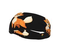 Versatile Sports Sweatband YYHWHJDE The fox that lights up the forest Prints - Stretchable and Moisture-Wicking Headband for Yoga,Fitness