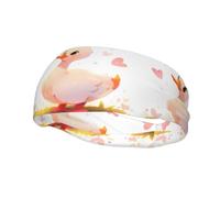 Versatile Sports Sweatband YYHWHJDE The kind little white duck Prints - Stretchable and Moisture-Wicking Headband for Yoga,Fitness