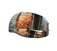 Versatile Sports Sweatband YYHWHJDE Thousand paper cranes on the window Pattern - Stretchable and Moisture-Wicking Headband for Yoga,Fitness