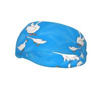 Versatile Sports Sweatband YYHWHJDE White Goose House Pattern - Stretchable and Moisture-Wicking Headband for Yoga,Fitness