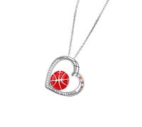 Versatile Sports Theme Necklace Craft From Alloy Ideal For Fitness Enthusiasts And Daily Use Unisex Sport Love Pendant Necklace