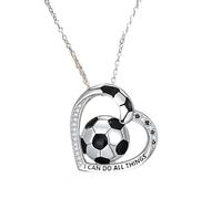 Versatile Sports Theme Necklace Craft From Alloy Ideal For Fitness Enthusiasts And Daily Use Unisex Sport Love Pendant Necklace