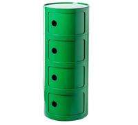 Versatile Stackable Nightstand, Plastic Bathroom Storage Cabinet, Round Side Table with Removable Layers, Night Stand End Table for Bathroom, Livingroom, Kitchen