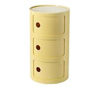 Versatile Stackable Nightstand, Plastic Bathroom Storage Cabinet, Round Side Table with Removable Layers, Night Stand End Table for Bathroom, Livingroom, Kitchen