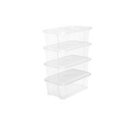 Versatile Storage Boxes, Transparent / Set of 12