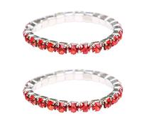 Versatile Stretch Mossanite Ring Set Trend Set Extendable Mossanite Ring Sparkling Ring for Daily Wear