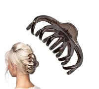 Versatile Styling Tool, Strong Hold Hair Claw Clamp - Gentle on Hair | Jumbo Hair Claw Clamp Interlocking Tooth Design Quick Updo Hair When Showering Bathing for All Hair Types