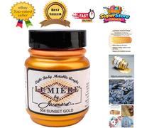 Versatile Sunset Gold Craft Pigment - 2.25oz Metallic Acrylic for All Surfaces