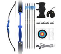 Versatile Takedown Recurve Bow Set | 30lb 40lb for Adults Beginners, Ideal for Practice, Hunting, Competition(Blue,30 lbs)