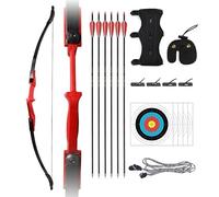 Versatile Takedown Recurve Bow Set | 30lb 40lb for Adults Beginners, Ideal for Practice, Hunting, Competition(Orange,30 lbs)