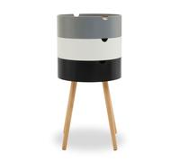 Versatile Three Tier Storage Side Table, Industrial Design Bedroom Table, Everyday Use Side Table For Lounge Premier Housewares Grey One Size