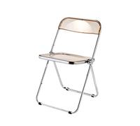 Versatile Transparent Acrylic Chair for Makeup Clothing Stores Photography Stylish Amber Crystal Design Perfect for Events & Home Decor Modern Furniture