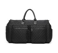 Versatile Travel Garment Bag** - Converts from a Hanging Suitcase to a Spacious Weekender Duffle. Features a Shoe Pouch and Smooth-Rolling Wheels for Easy Transport. Perfect for