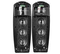 Versatile Triple Beam Infrared LED Detector Security System for Enhanced Property Protection - Water proof, Adjustable Angles, High Power Transmission