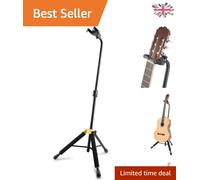 Versatile Tripod Guitar Stand for Classic & Acoustic Guitars: Safe & Durable