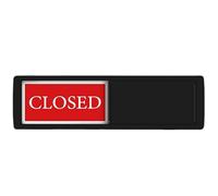 Versatile Usage in Various Settings Open/Closed Sliding Sign for Shops and Offices Sign with Adhesive Tape Small and Large Businesses