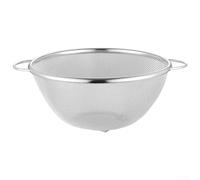 Versatile Vegetable Colander and Rice Washing Strainer, 304 Stainless Steel Fine Mesh Sieve with Elevated Base for Pasta Draining, Fruit Washer, For Kitchen and Outdoor Tool
