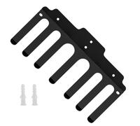 Versatile Wall Mounted Barbell Holder with 7-Hook Storage Rack - Resistance Band Rack - Fitness Equipment Storage Rack - Space Saving Holder - Fitness Z Storage