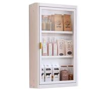 Versatile Wall-Mounted Storage Rack For Bathrooms Kitchens - Multi-layer Compact Corner Cabinet For Small Apartments-Organize Spice Bottles Medicine(Color:White)