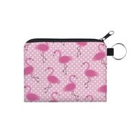 Versatile Wallet Stylish Purse with Flamingo Print Trendy for Phone Money Credit Cards Small Items for Keys