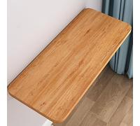 Versatile WallMounted Folding Table 100x50cm Wooden Dining Table SpaceSaving PC Desk Oak Finish MultiFunctional PerfectSmall Spaces Easy Installation