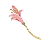 Versatile Wearable Art Hand Painted Daffodil Alloy Brooch Stylish Floral Jewelry Gift Ideas Daffodil Plant Brooch