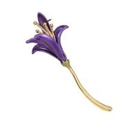 Versatile Wearable Art Hand Painted Daffodil Alloy Brooch Stylish Floral Jewelry Gift Ideas Daffodil Plant Brooch
