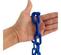 Versatile Weather-Resistant Plastic Chain Barrier - Black, Blue, Red, Yellow - Perfect for Gas Stations, Patios, Decks, Hotels, Parks & Outdoor Decoration