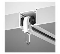 Versatile White Ceiling-Mounted Curtain Track System 10-30 Feet Long Room Divider Rod for Living Room and Bedroom Easy Installation Sleek Design