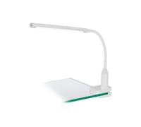 Clamp Light White Shade Touch On/Off Dim Dimmable Bulb LED 4.5W Included