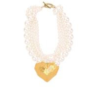 Versatile White Faux Pearls Multistrand Necklace for Any Outfit From Casual to Formal Easy to Styles Clavicle Chain Layering Bold Simulated Pearls Statement Necklace for Women Elegant for Parties