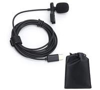 Versatile Wired Lavalier Microphone Compact Clamp/Holder-On Mic Ideal for Streaming and Video Recording