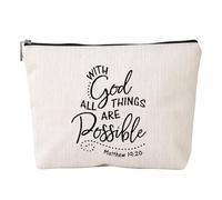 Versatiles Storage Makeup Bag Inspirational Letters Cosmetics Pouches Suitable for Organizing Beauty Item and Toiletries Personalized Makeup Bag