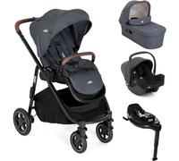 Versatrax (IA) On The Go Encore Bundle (versatrax pushchair, ramble xl carry cot, i-Snug 2 infant carrier - Shale & i-Base encore) (NEW)