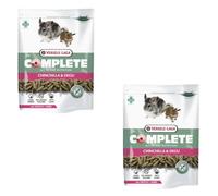 Versele-Laga Complete Chinchilla & Degu | Double Pack | 2 x 500 g | Complete Feed for Chinchillas and Degus | Fibre Rich All-in-One Extrudates | No Added Sugar