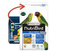 Versele-Laga NutriBird Gold Patee | 1kg | Egg Food for Budgies and Small Parrots | Humidified with 100% Natural Honey | Contains Essential Lysine and Methionine